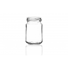 156ml flint glass food jar with a 53mm twist-off lid, round design perfect for herbs, jellies, spices, jams, chutneys, and preserves