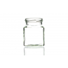 200g square flint glass jar with a twist-off lid, perfect for herbs, jellies, spices, jams, pickles, chutney, and preserves. Available in low quantities or bulk wholesale