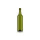 750ml antique green Bordeaux glass wine bottle with a screw cap, perfect for juices, water, soft drinks, wine, and ginger wine. Elegant and durable design for versatile use